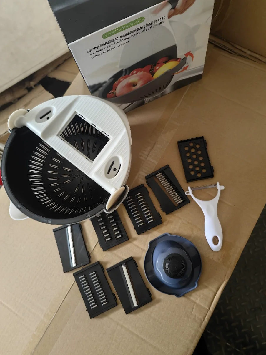 Hot sell Multifunctional Kitchen Tools Household Drain Basket Potato Chip Cutter Radish Fruit Vegetable Tool Fruit Vegetable