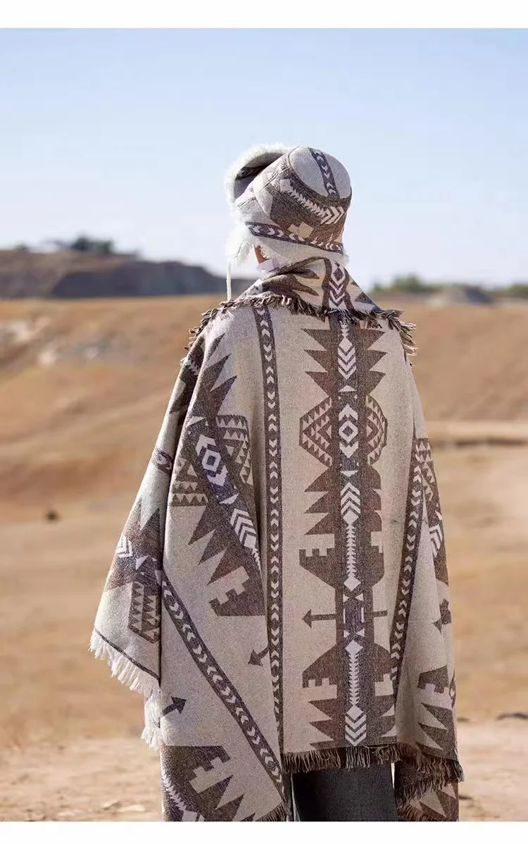 Wholesale price customized Southwest style aztec pattern poyester/wool jacquard fabric