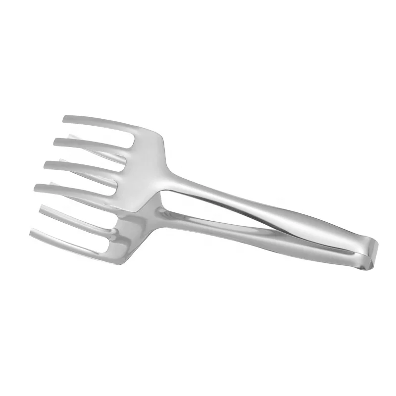 Multifunctional Kitchen Sugar Salad Bread Metal 201 Stainless Steel BBQ Grill Serving Tongs