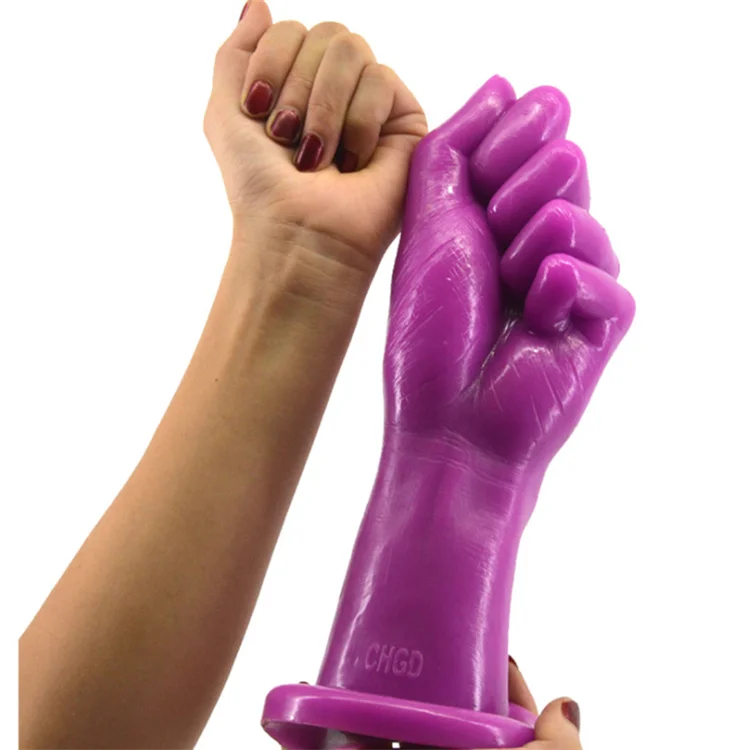 
Factory Cheap Price High Quality Female Masturbation Dildo Fist Shape Penis PVC Dildo-Sex-Toys 