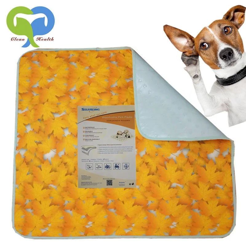 Многоразовые pee pad быстро поглощающие Собака Pad Водонепроницаемый машинная стирка стеганые ПЭТ 3D