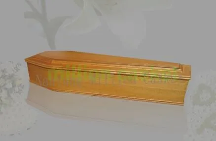 European style oak veneer coffin