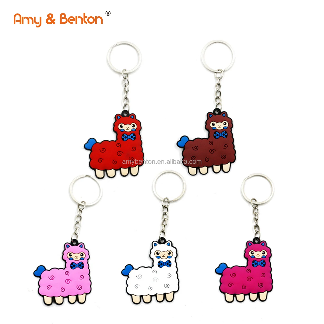 OEM PVC Pink Flamingo Keyring Keychains Party Favor for Wedding Guest Return Gift, Hawaii Themed Party, Baby Shower, Birthday