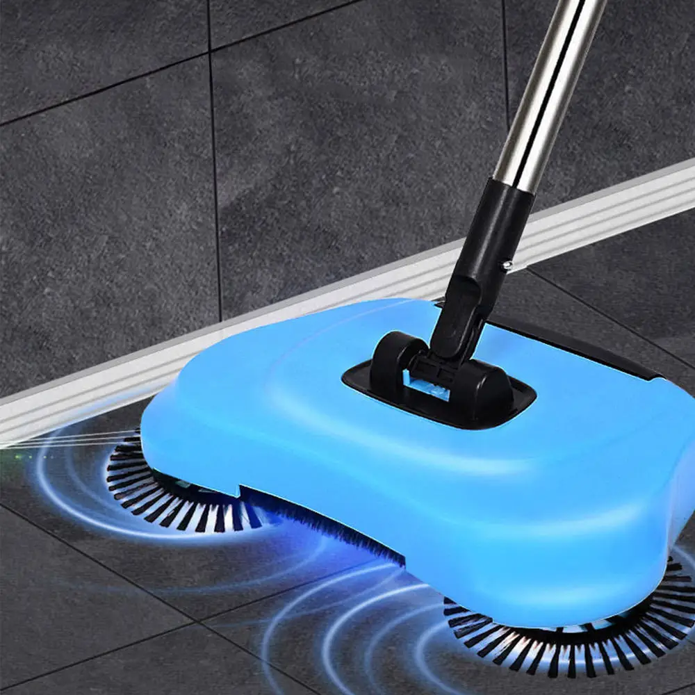 Hand push sweeper cleaner mop floor 360 rotating broom set floor cleaner