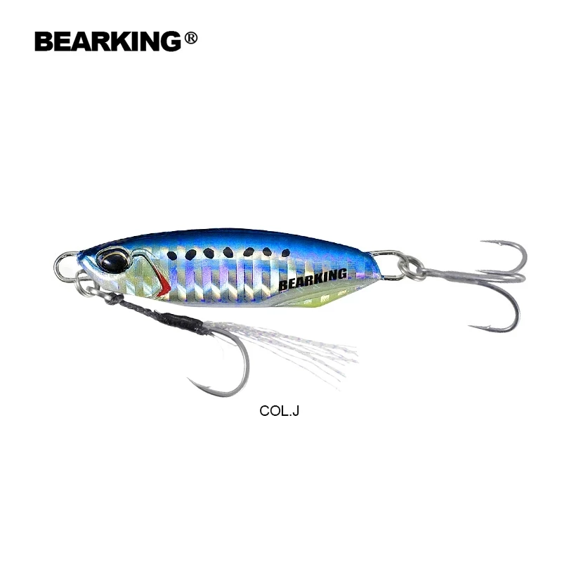 Spot OEM ODMBEARKING 30g 40g DRAGER Metal Cast Jig Spoon Artificial Bait Tackle Shore Casting Jigging Lead Fish Sea Bass Lure