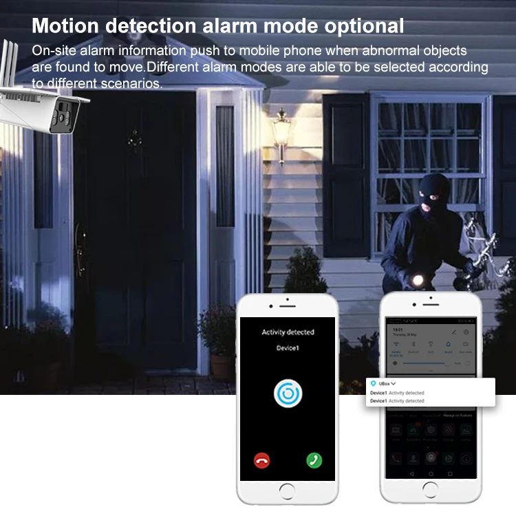  Водонепроницаемая цилиндрическая ip-камера видеонаблюдения с пассивным ИК датчиком низкого потребления 1080P наружная AHD Солнечная Wi-Fi камера