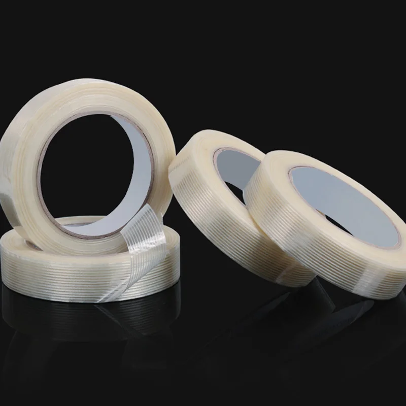 Reinforced Mono Filament Tape Strong Packing Wrapping Glass Carbon Fiber Acrylic Stick Masking Tape Offer Printing Yongsheng