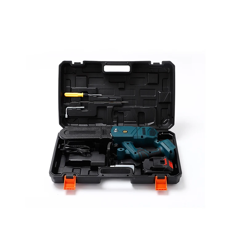 Mini Chainsaw Cordless Power 10in  Chain Saws Portable 18V Electric Chainsaw   Pruning Shears Chainsaw for Courtyard Tree