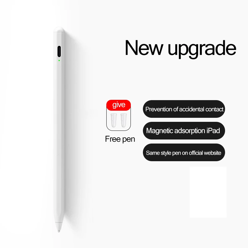 Joyroom JR-K12  Automatic Dual-Mode Capacitive Pen Aluminum Alloy White Black Pen For iPad