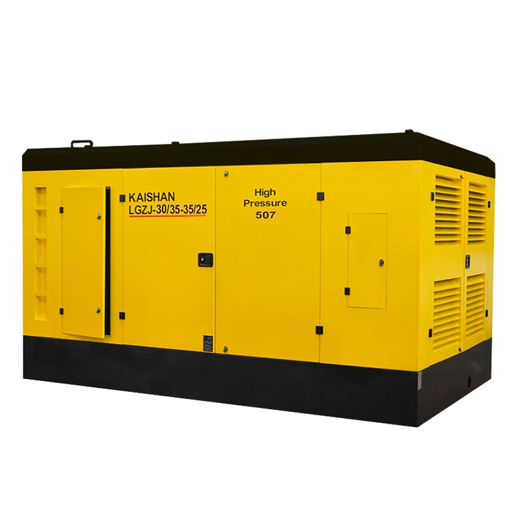 LGZJ-30/35-35/25 updated diesel screw air compressor for water well drilling rig