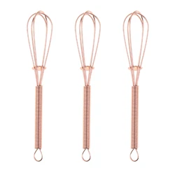 Бестселлер, венчик для еды, молока, розового и золотого цвета, мини-венчик с венчиком из нержавеющей стали