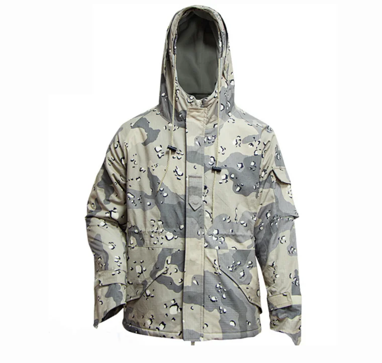 DFJ0309  G8  6 color dedert camouflage uniforms parka fleece jacket