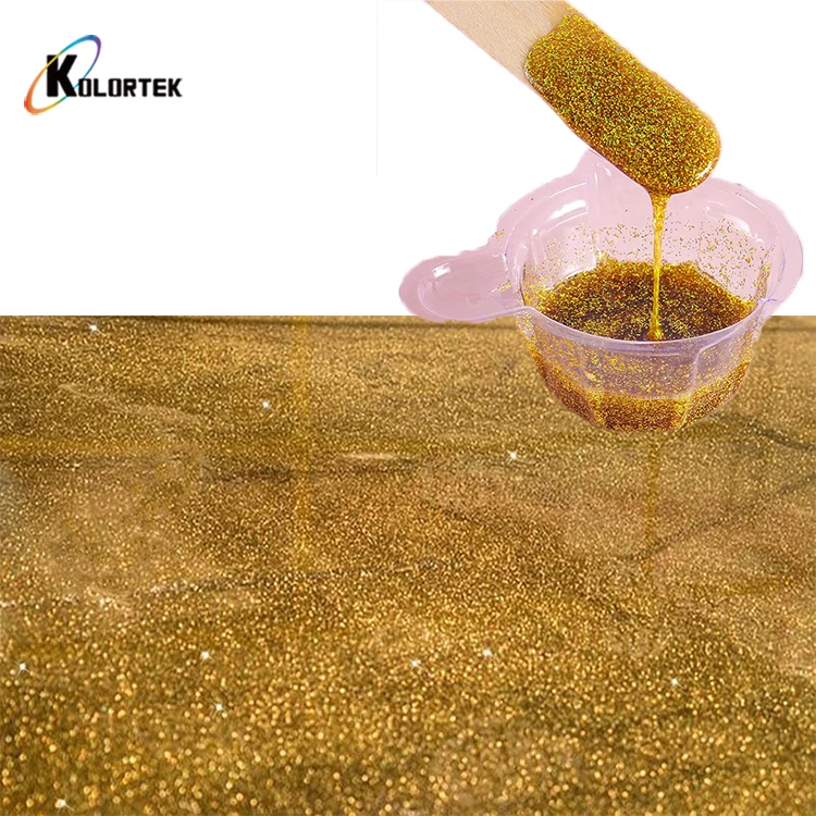 Glitter wholesale supplier 3D metallic epoxy resin flooring colorful glitter powder coating epoxy paint floor