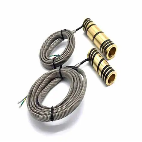 220V 380V Spring brass nozzle hot hot runner nozzle coil heater with thermocouple