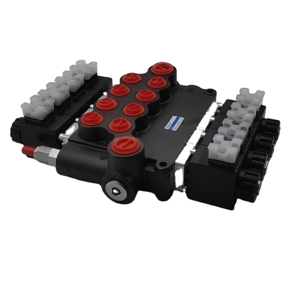 P80 series Hydraulic directional control valve with DC12V 24V electric control used in crane and truck