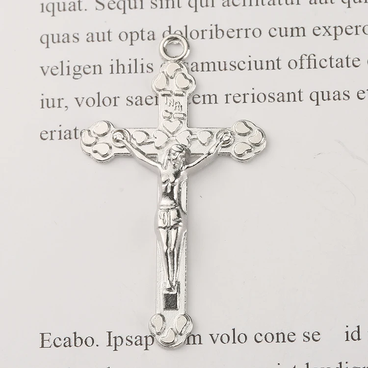 Hot Sale Wholesale Factory Price Fashion Fine Silver Color Jewelry Cross Of Jesus Pendants