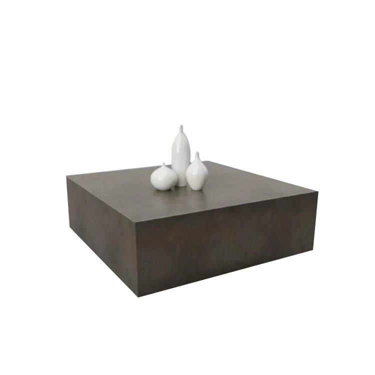 High quality light concrete fiber dining table outdoor concrete side coffee table