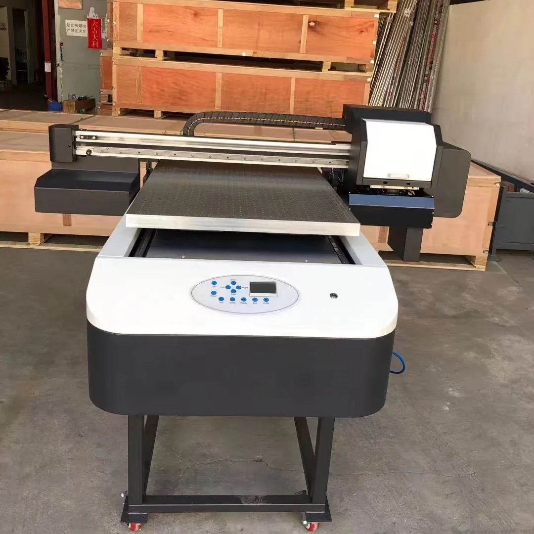 UV flatbed printer UV A1 6090 digital flatbed printer for 3D LED phone case glass UV printing machine