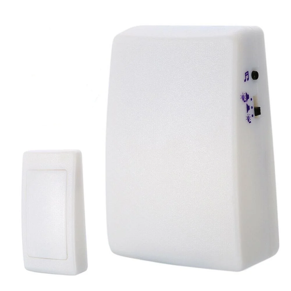 Wireless Door Chime With Bright Flashing Strobe Light And Loud Sound For The Hard Of Hearing