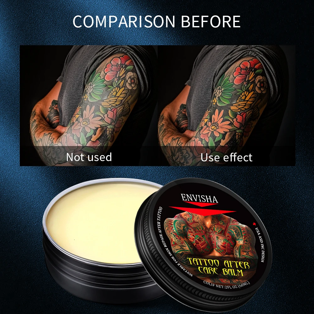 Custom Logo Tattoo Cream Color Protection Soothing Moisturizing Promote Body Care Skin Healing Tattoo After Care Balm