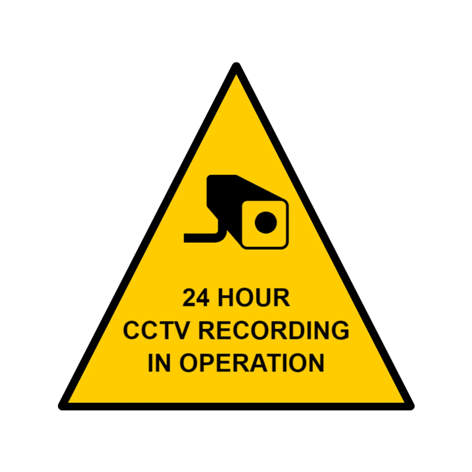 CCTV Security Camera Reflective Yard Signs Board Reflective 24 Hour Video Surveillance Aluminum Reflective Warning Sign Home