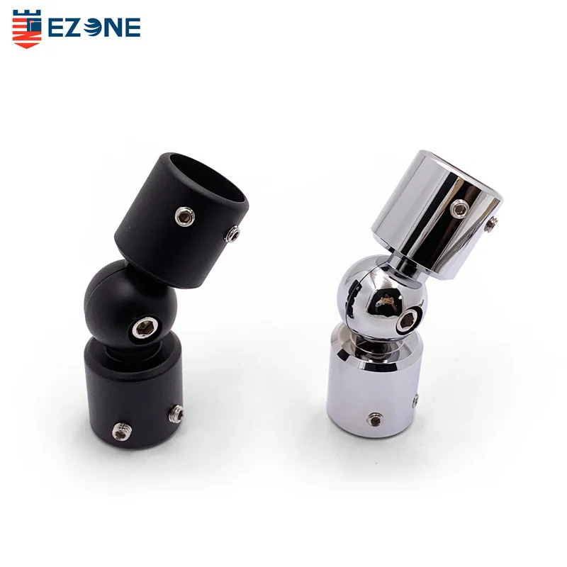 Heavy Brass Curtain Rod Corner Connector Elbow Black Modern Design for Hotel Bath Hardware Set