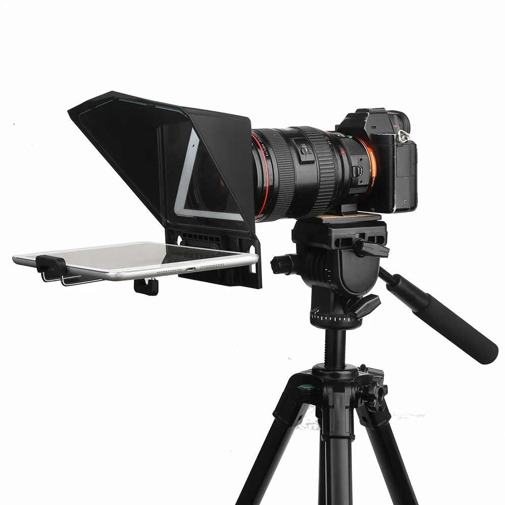 Телесуфлер для смартфона Canon Nikon Sony DSLR для Youtube интервью телесуфлер для видеокамеры