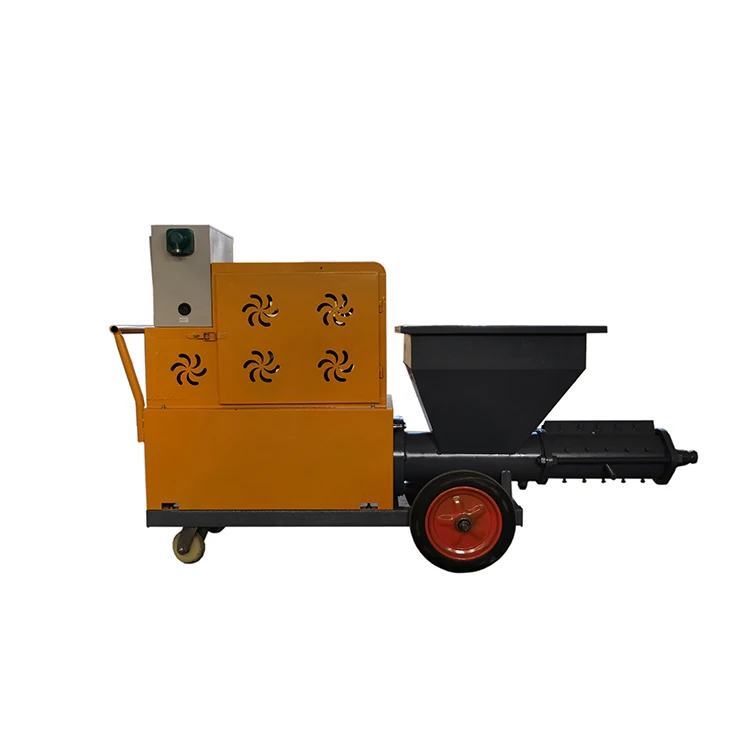 Wall construction putty cement mortar spraying machine