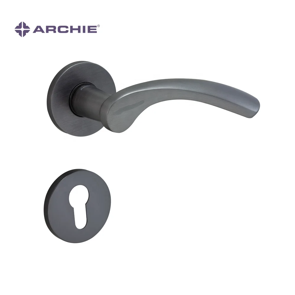 ARCHIE High Quality Indoor Door Handles Wood Door Handle Set With Lock