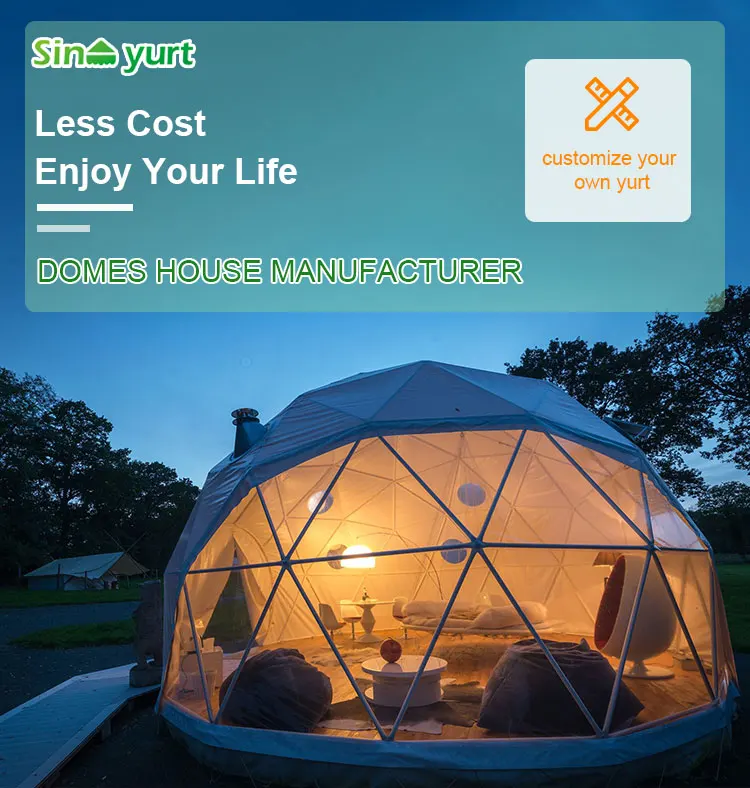 Waterproof Round Geodesic Dome Tents Glamping