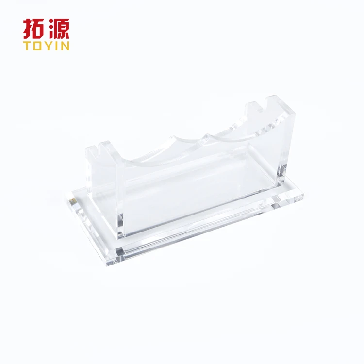 Wholesale Clear Acrylic Business Card Holder display stand for Desk Hold 100 cards