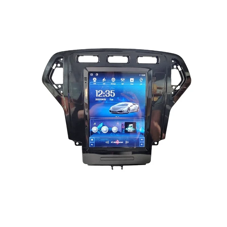 For Ford Mondeo good quality Android 10 Inch Vertical screen Minimalist style car screen radio with GPS navigation