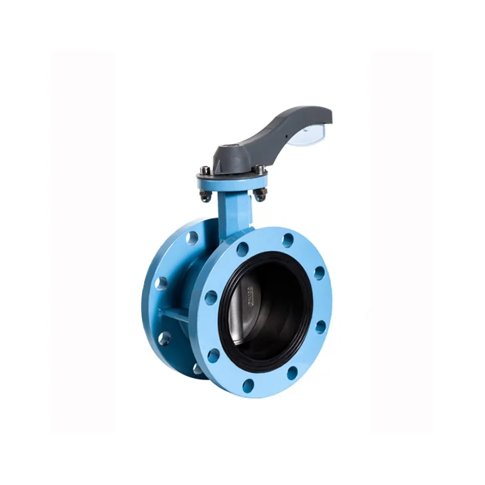 rotork on/off electric actuator butterfly valve with double flanges