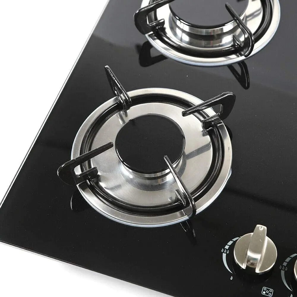 LNG gas hob 5 burner gas stove built in five gas burner glass cooking bench black rv cooker yacht cooktops kitchen kitchenware