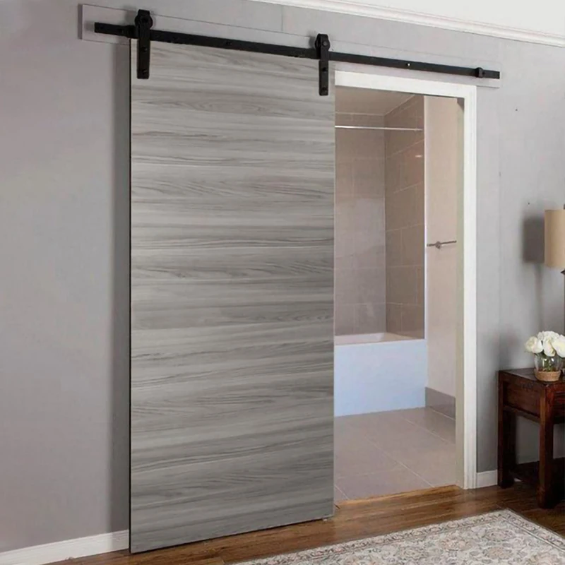 Skyland Wooden Sliding Barn Door with Hardware Kit Waterproof Wood