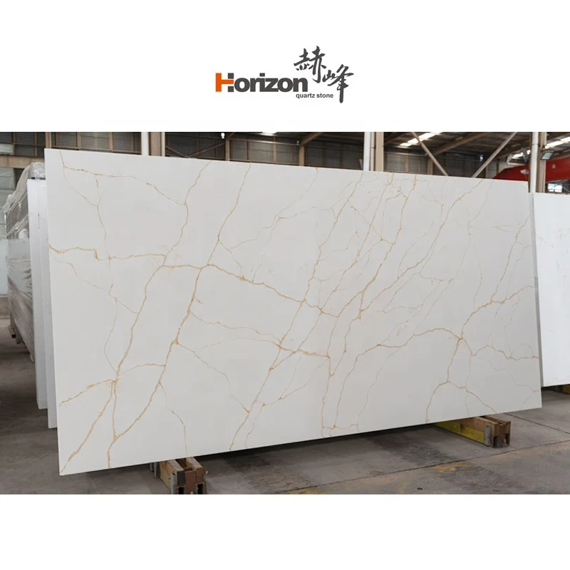 horizon 18mm 20mm 30mm Jumbo Size 3500mm*2000mm faux  stone quartz slab