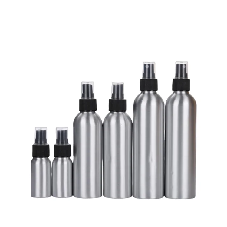 
Wholesale Empty Cosmetic Packaging 30ml 50ml 100ml 150ml 250ml 500ml Aluminum Spray Bottle 