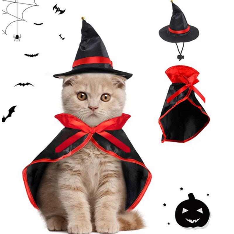 Creative Christmas Shawl Cloak Dress Up Funny Dogs Dress Up Festive Halloween pet costume Cape