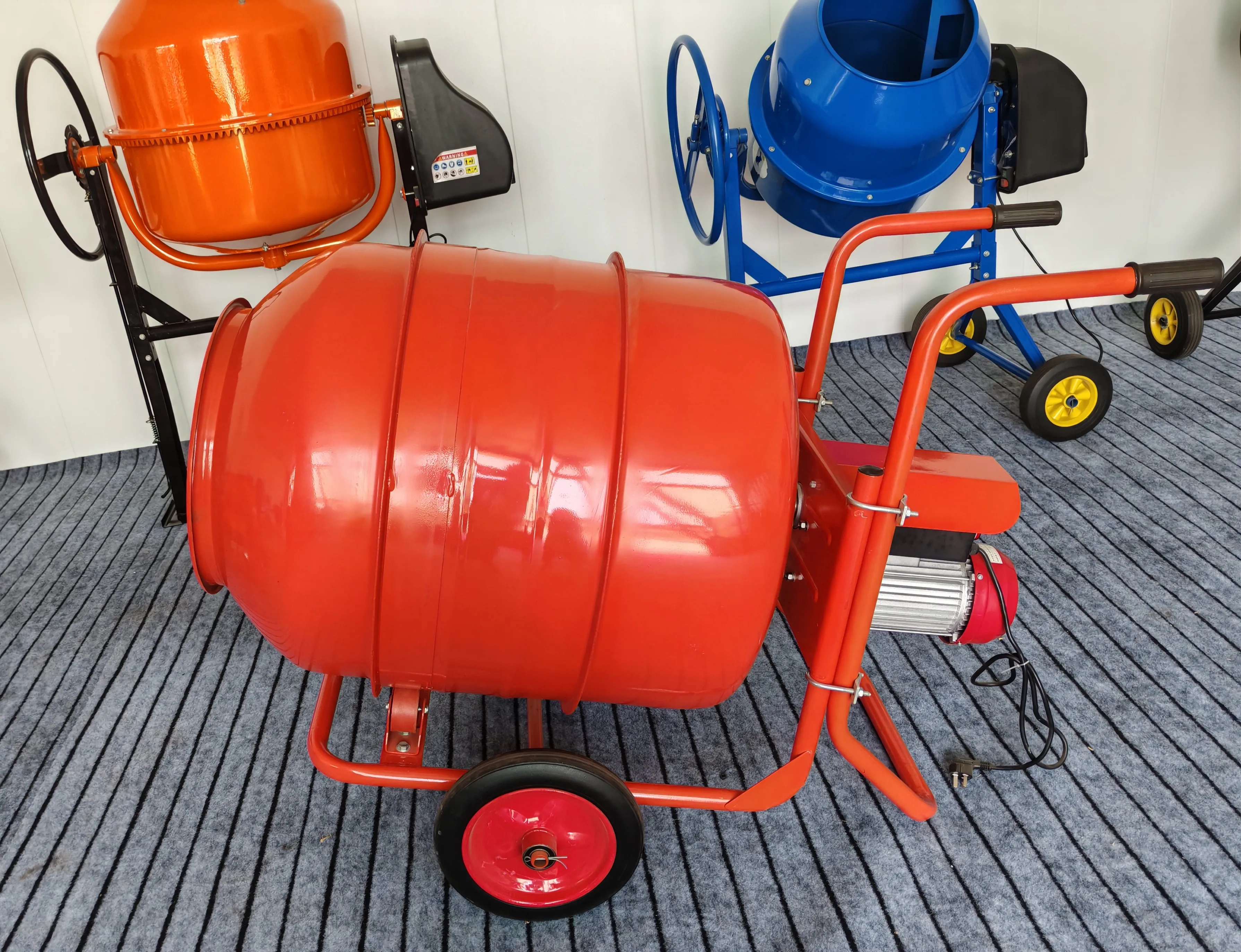 Small Concrete Household Hand Push Mobile Drum Mixer Mini Cement Mortar Mixer