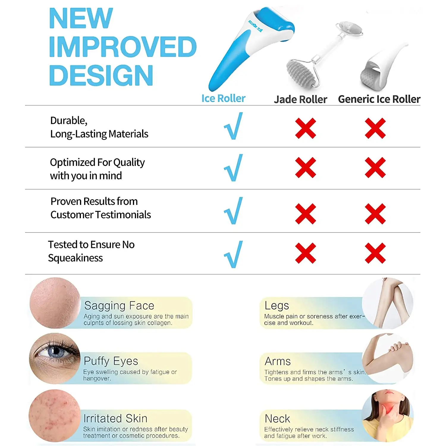 face roller ice Speed up blood circulation, and shrink skin pores, eliminate skin problems trending products 2022 new arrivals