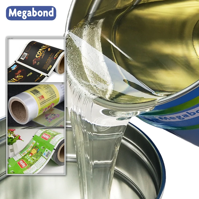 Pu glue of two component liquid polyurethane glue laminating films packaging adhesive