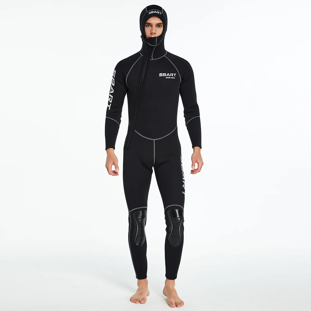 SBART Spearfishing Suit Swimming Surfing Clothing Neoprene Zipper Wetsuit High Quality Long Sleeve for Kayak 1.5mm Adults