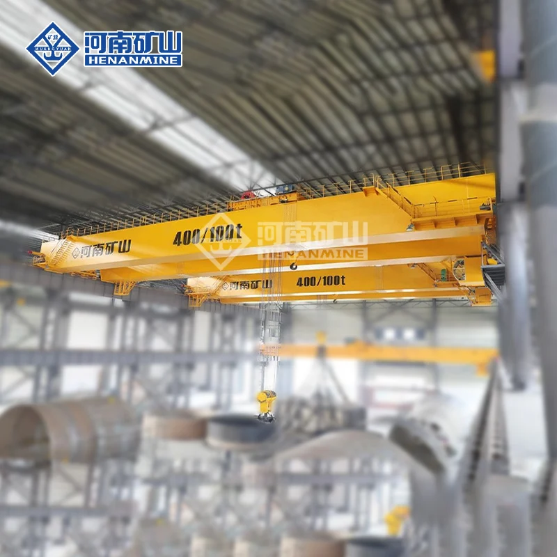 VFD Control Speed 150 Tons Heavy Duty EOT Double Beams Electric Overhead Crane