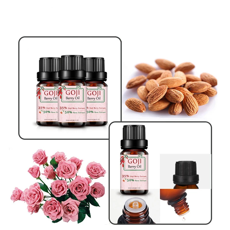 Private Label 100% Pure Natural Organic Anti Aging Rose Goji Berry Seed Massage Skin Care Essential Oil