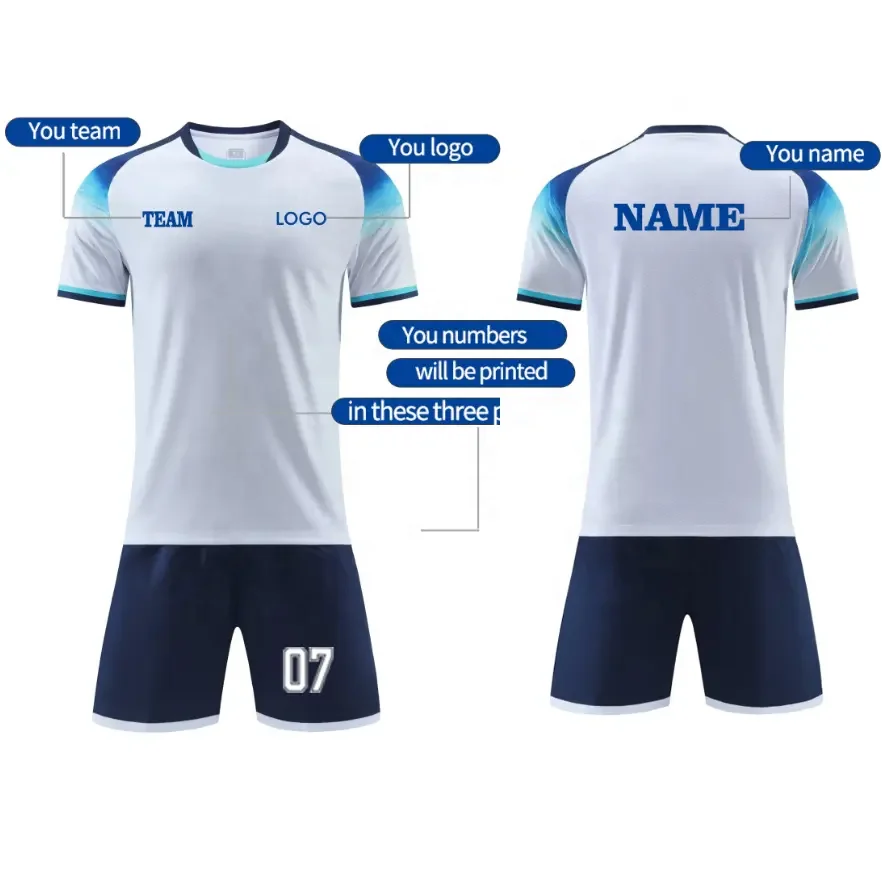Custom  high quality Sublimated Soccer Uniform OEM Service Hot Sale Sublimation Soccer Uniform football Jersey kit