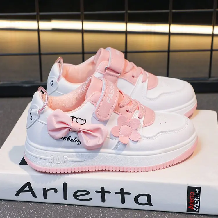 Wholesale Fashion Children Shoes Girls School Outdoor Casual Shoes Kids Sweet Princess Shoe for kids