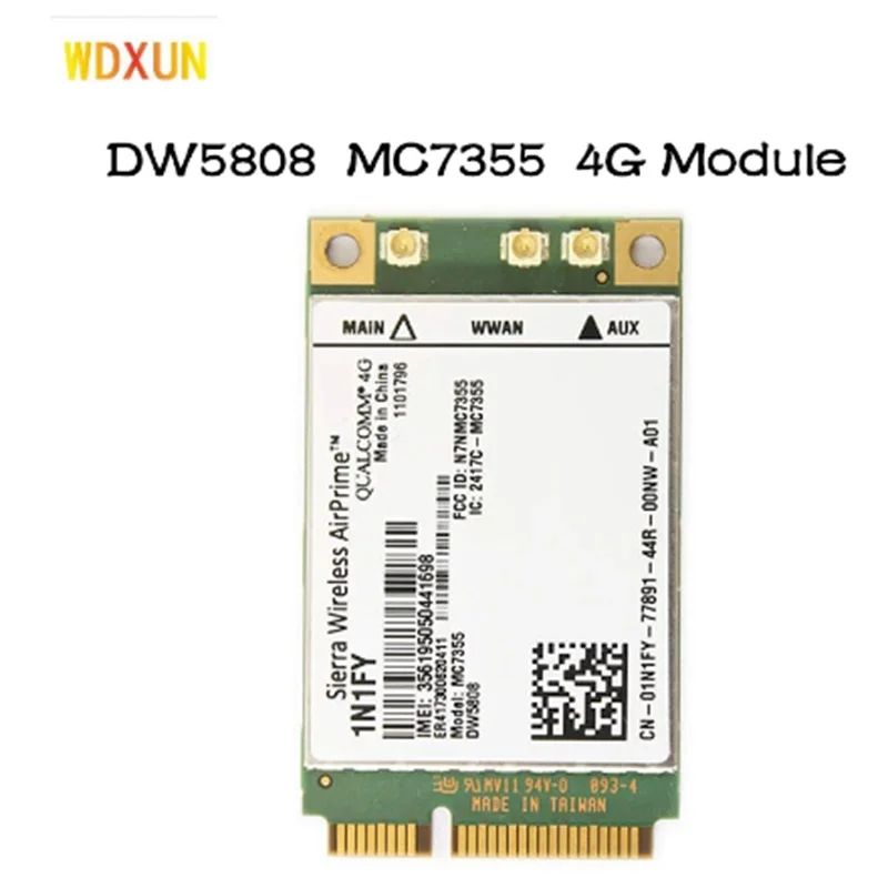 Новый оригинальный беспроводной Airprime MC7355 PCIe LTE / HSPA + GPS 100 Мбит/с Карта 1N1FY DW5808 Sierra 4G модуль для