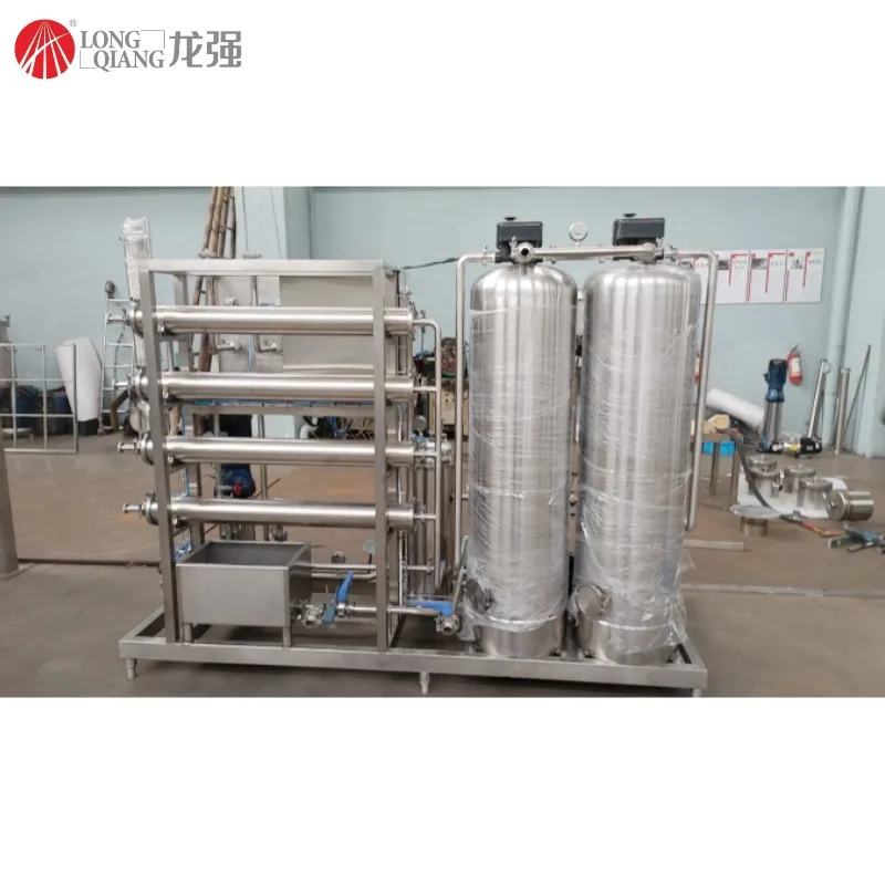 1T/H small 1st  RO Filtration membrane water filter Purified System for sugar melting craft beer treatment with CIP equipment