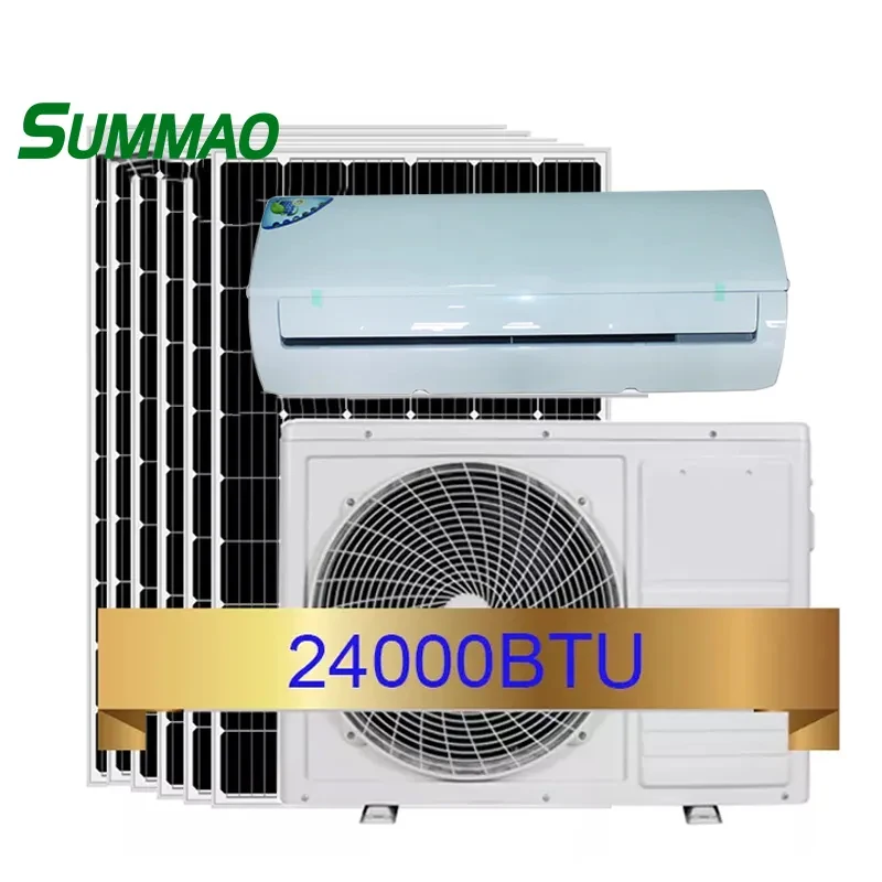 Off Grid Solar Air Conditioner System Solar Power AC Unit Air Conditioning 48V Dc Battery Voltage