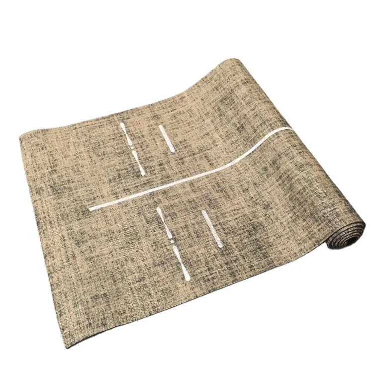 New Type Top Sale Eco Wear-Resisting Natural OEM Durable Non Slip Set Cover Large Hemp Jute Yoga Mats
